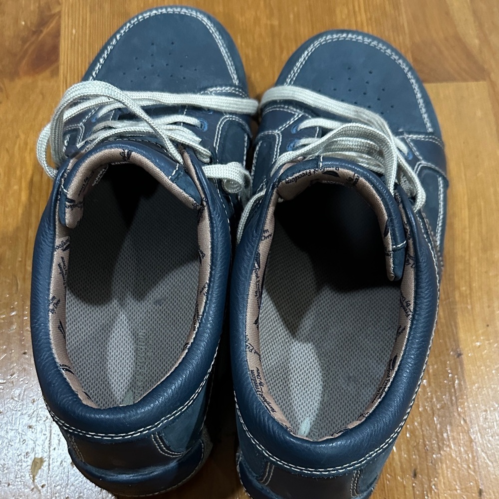Barefoot Freedom Dark Blue Leather Shoes 9WW - Picture 4 of 9